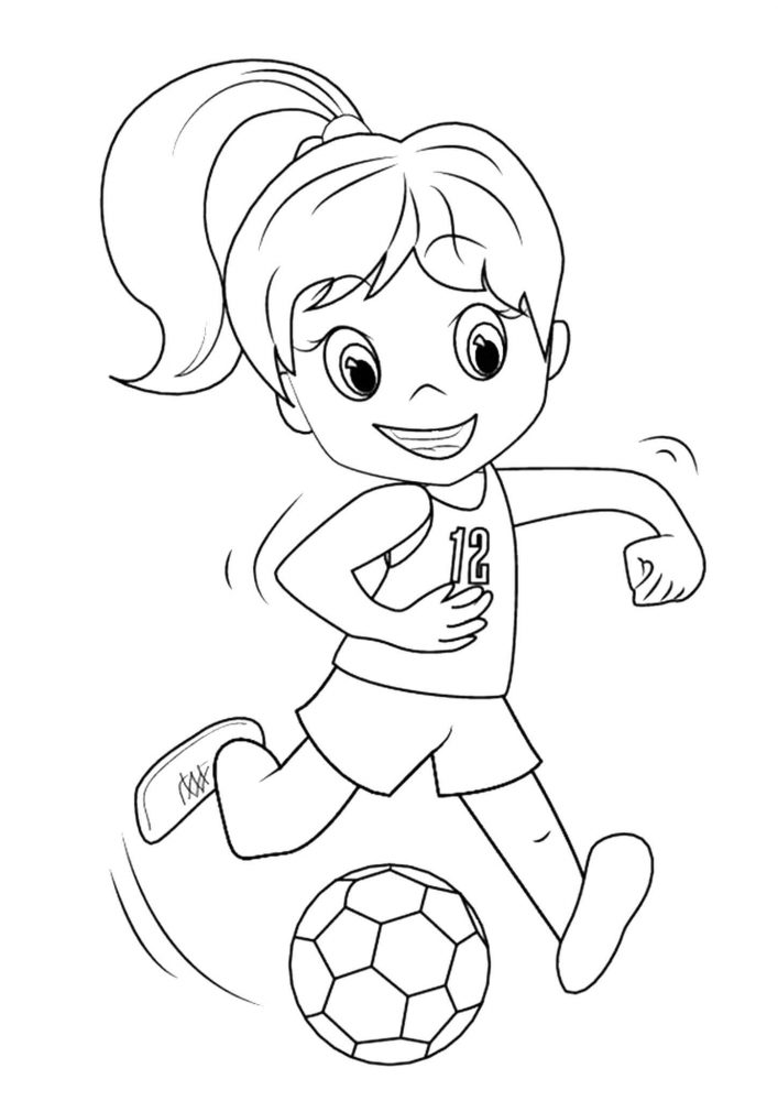 Coloring pages free easy to print soccer coloring pages