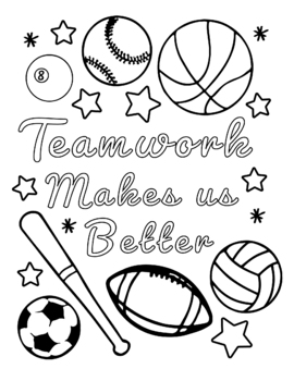 Sports coloring pages