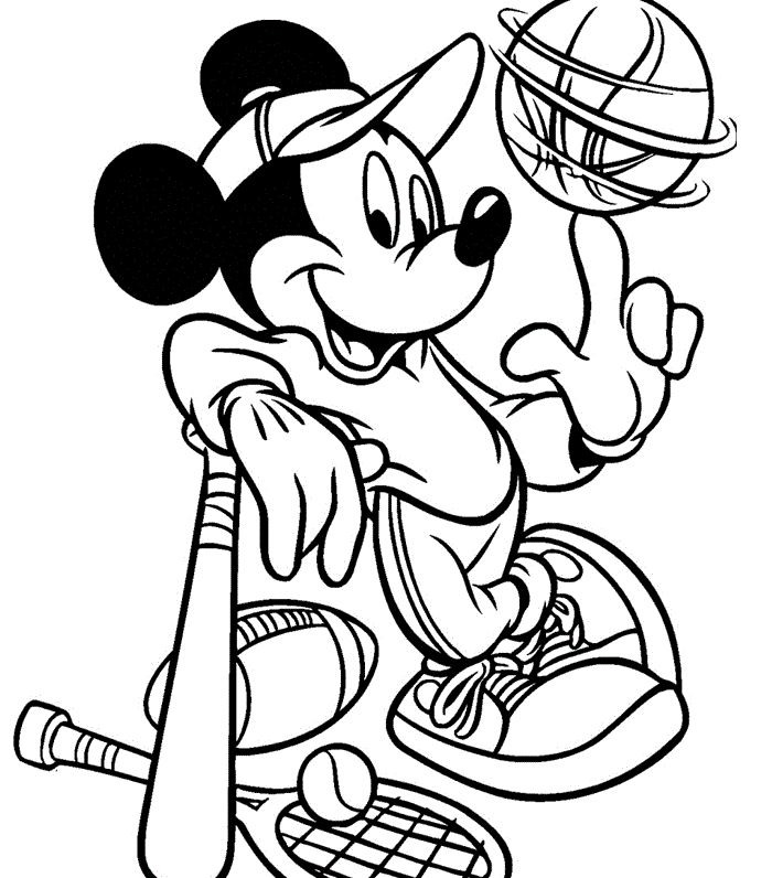 Sports coloring pages to print sports coloring pages mickey mouse coloring pages disney coloring pages