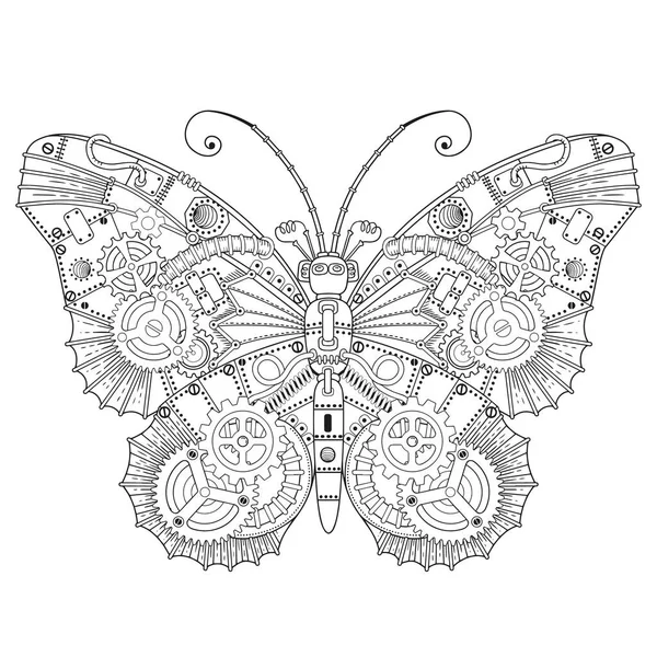 Steampunk coloring page vector coloring book adult relax medetation art stock vector by natasha