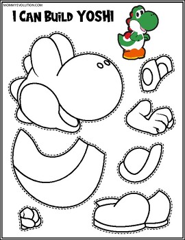 No prep super mario printable crafts by mommy evolution tpt