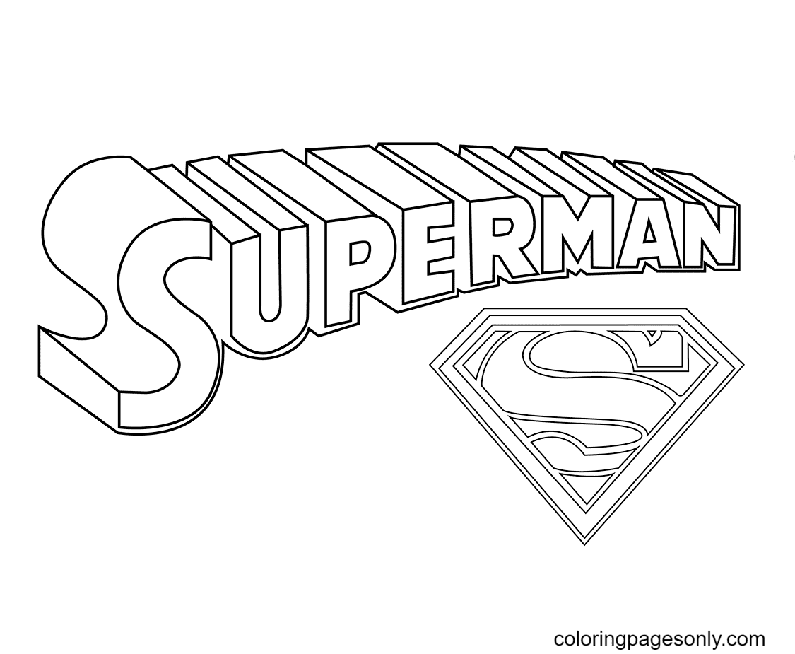 Superman coloring pages printable for free download