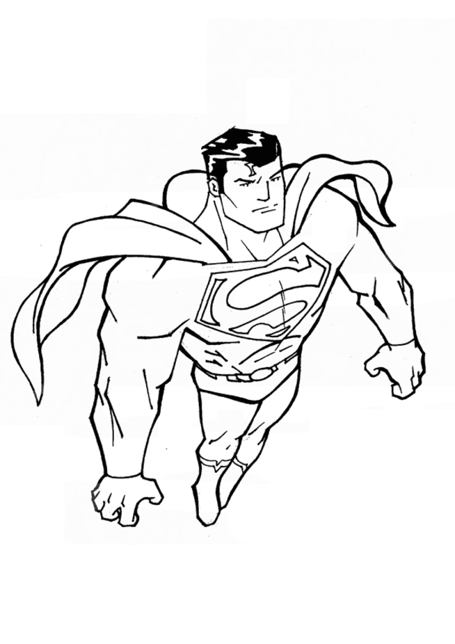 Free printable superman coloring pages for kids