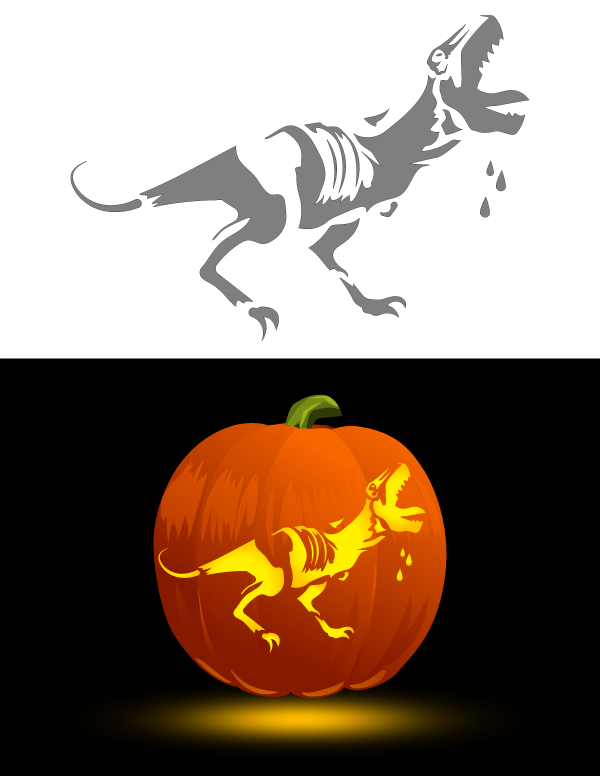 Printable zombie dinosaur pumpkin stencil halloween pumpkin stencils pumpkin stencil halloween pumpkin designs