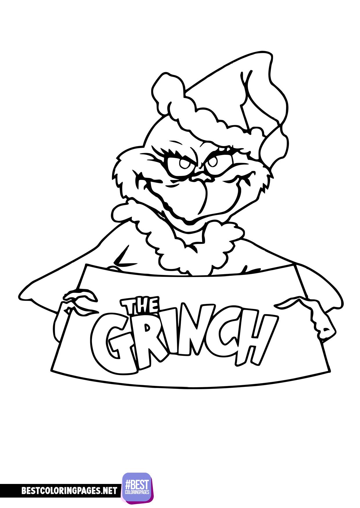 Grinch coloring pages