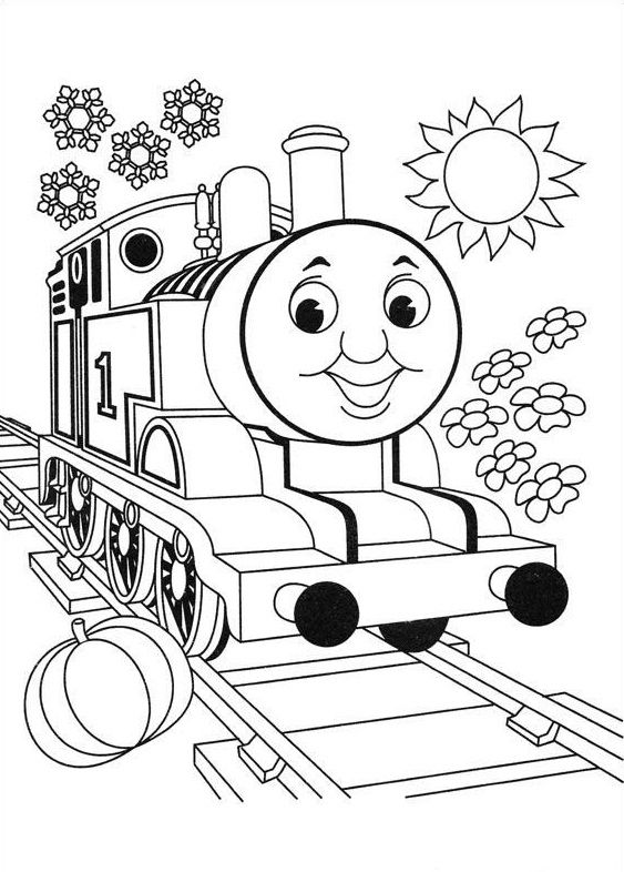 Free printable thomas the train coloring pages for kids