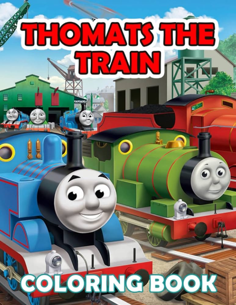 Thãmas the train loring book cute easy thãmas the train lor line art to have fun great gift idea for toddler kids ages