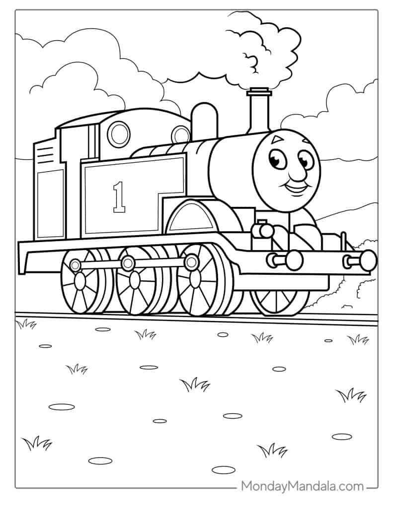 Thomas friends coloring pages free pdf printables