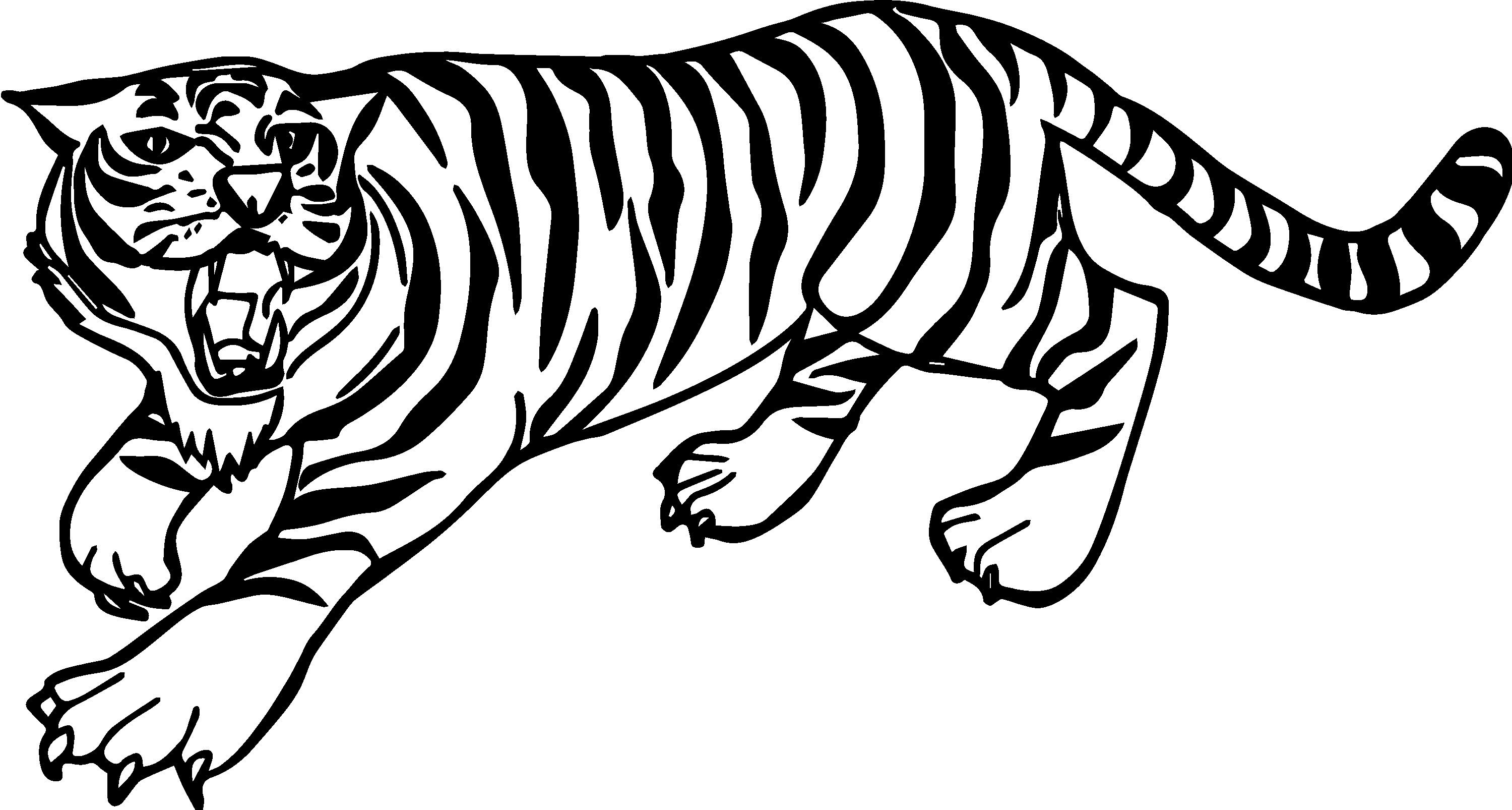 Tiger coloring pages pdf