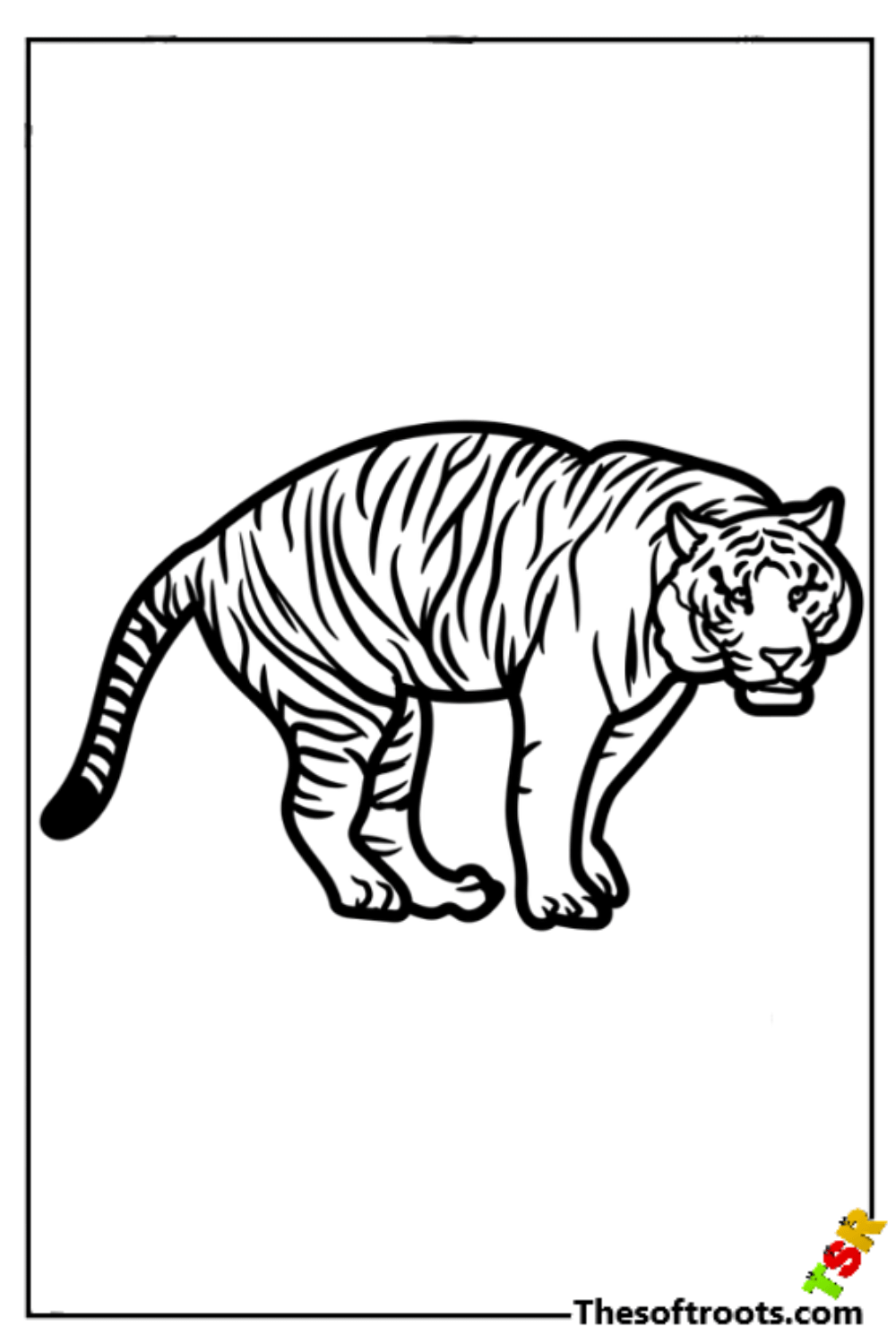 Explore the creative world with easy tiger coloring pages rkidscoloringpages