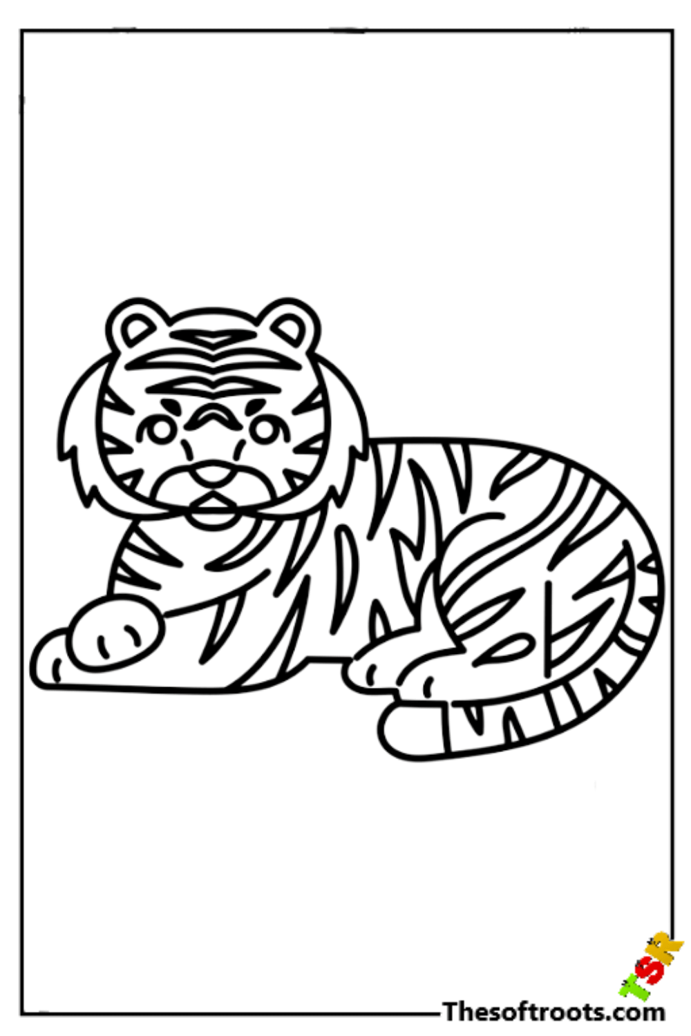 Explore the creative world with easy tiger coloring pages rkidscoloringpages