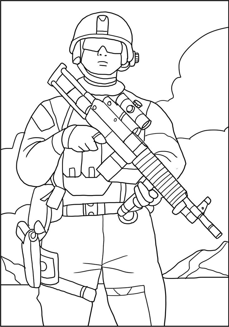 Cool army coloring pages pdf