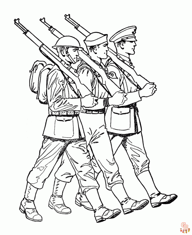 Soldier coloring pages free printable sheets for kids meta