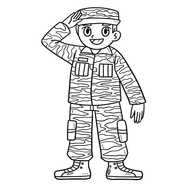Soldier coloring page images