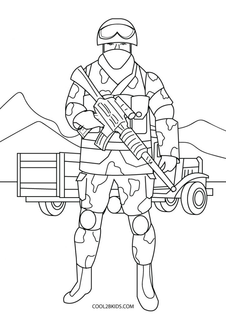 Free printable army coloring pages for kids army drawing coloring pages soldier drawing
