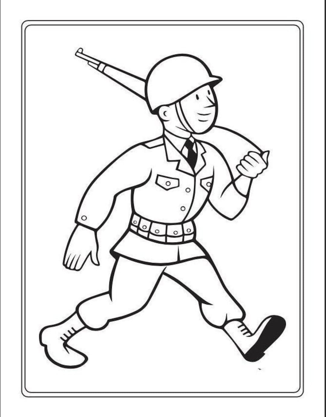 Army coloring pages for kids printable coloring pages for children boys and girls digital download