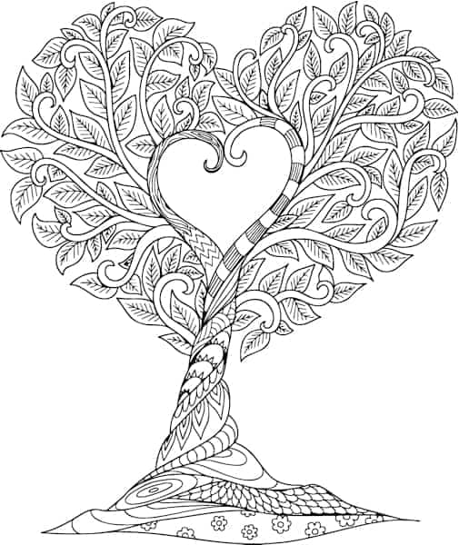 Free valentines day coloring pages