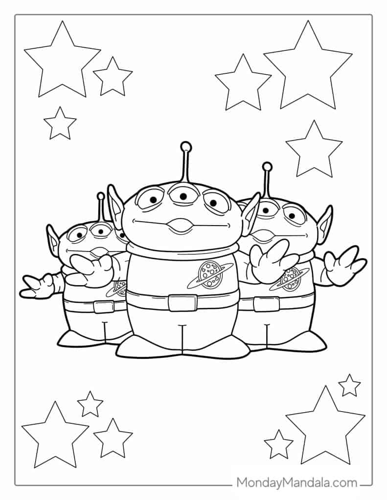 Toy story coloring pages free pdf printables