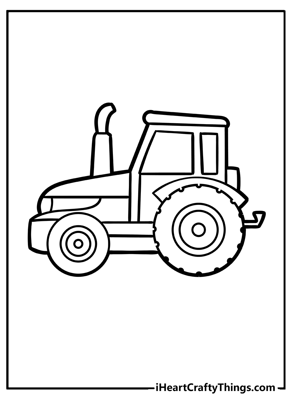 Tractor coloring pages free printables