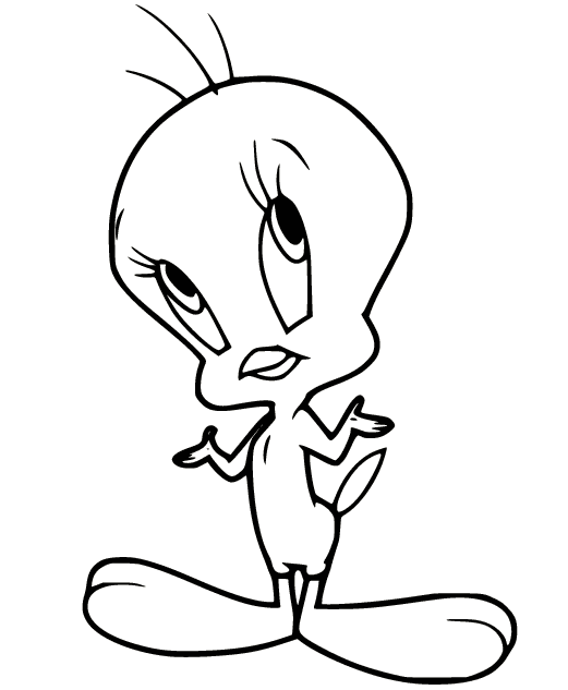 Tweety coloring pages printable for free download