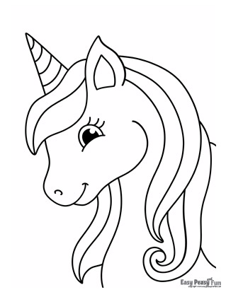 Unicorn coloring pages