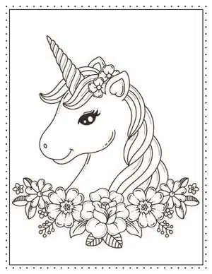 Free printable unicorn coloring pages for kids