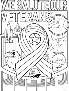 Veterans day free coloring pages