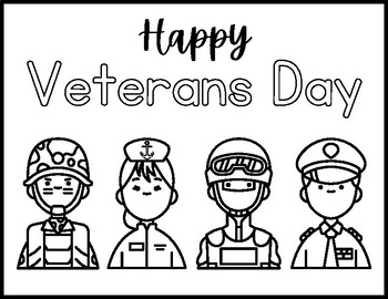 Veterans day coloring pagesheet by a coffee for the teacher tpt