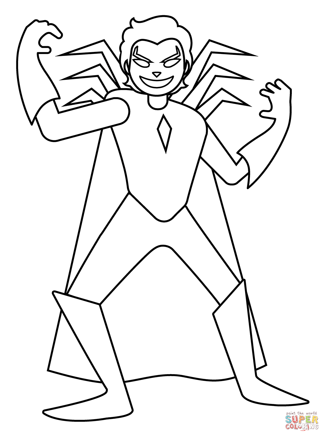 Supervillain emoji coloring page free printable coloring pages