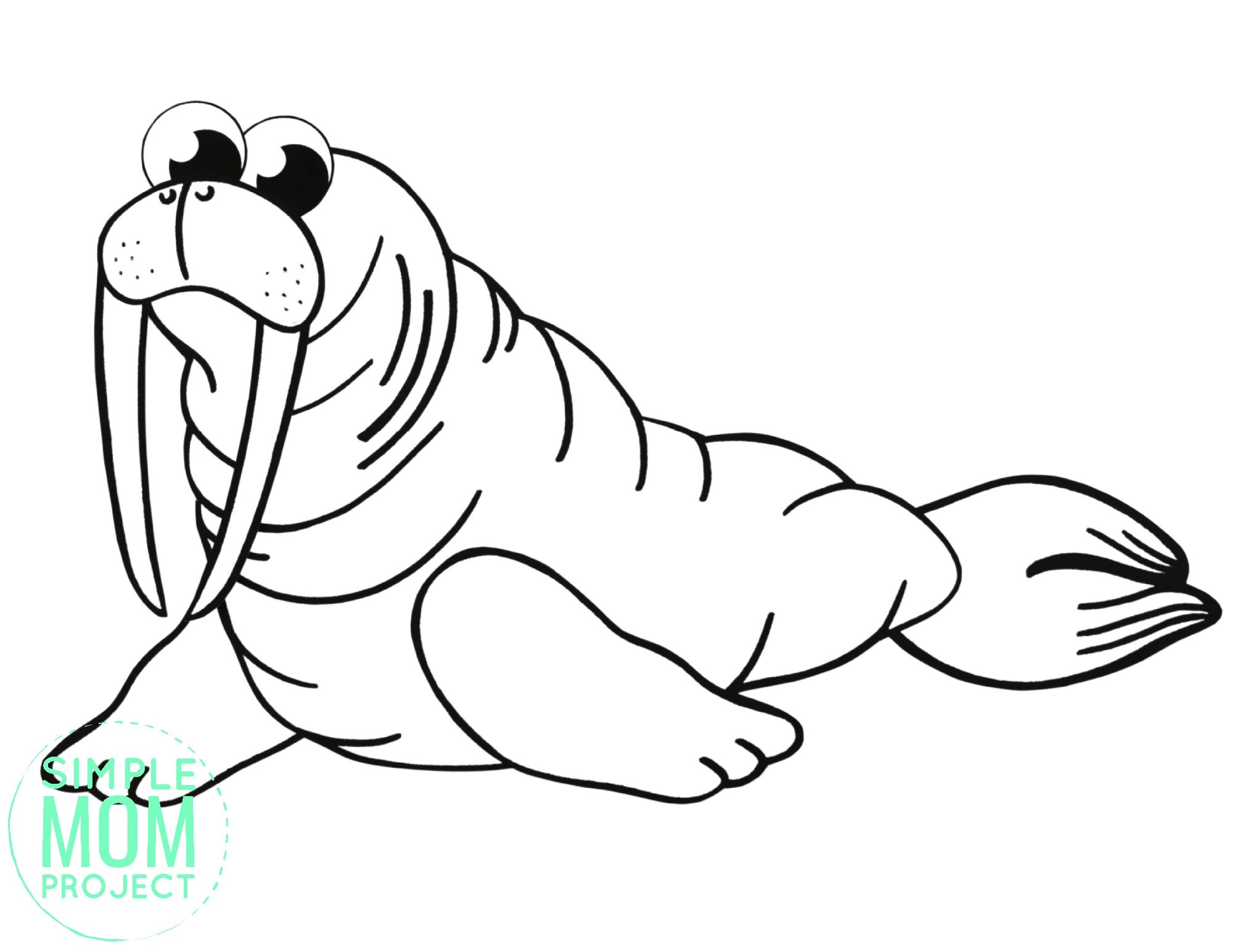 Free printable walrus template â simple mom project