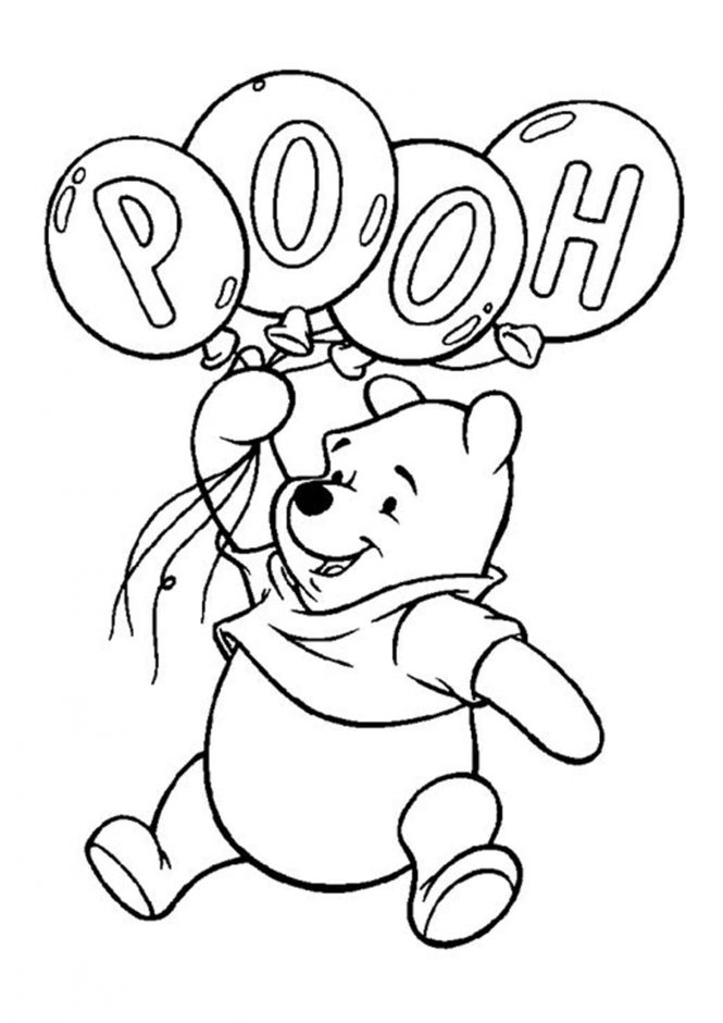 Free easy to print winnie the pooh coloring pages