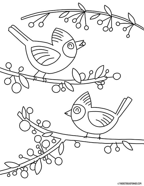 Winter coloring pages free printables