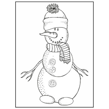 Winter coloring pages simple and easy winter coloring pages for kids