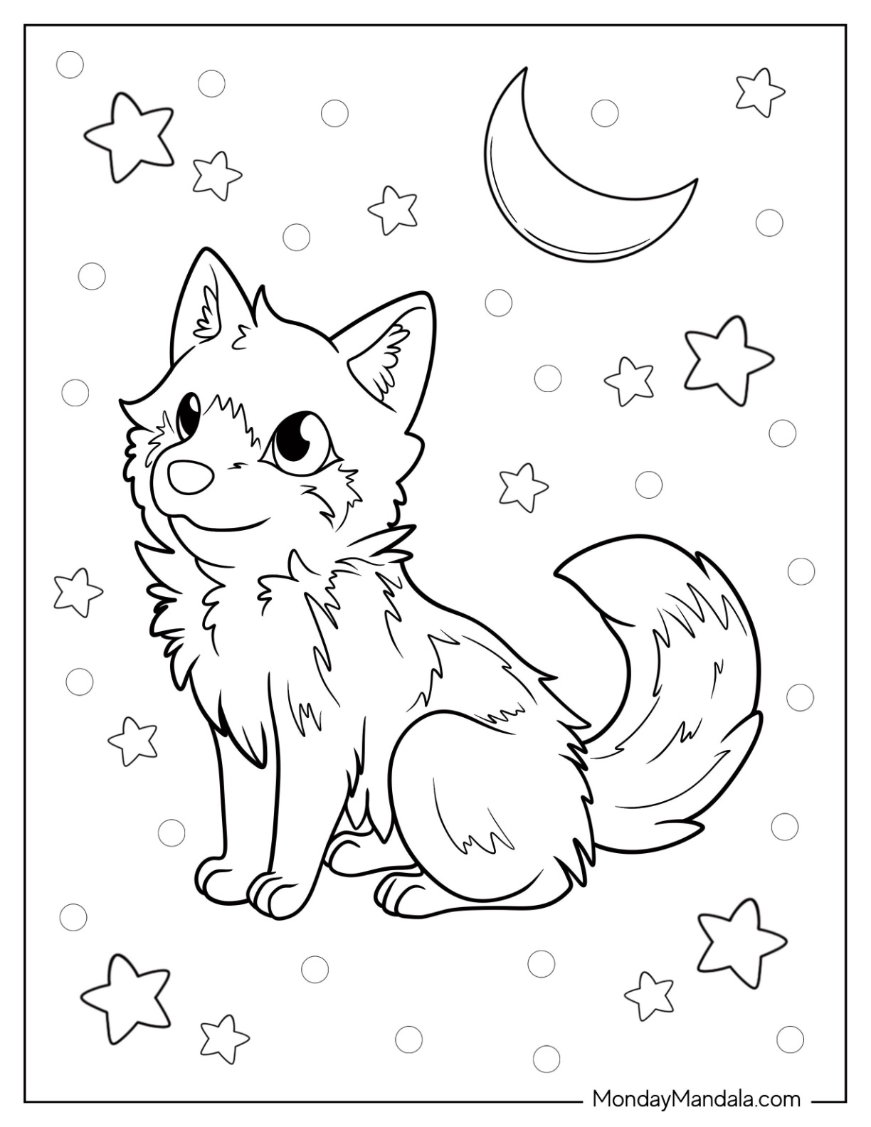 Wolf coloring pages free pdf printables