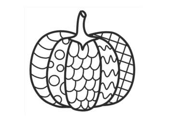 Pumpkin zentangle no prep coloring page by pooley productions tpt