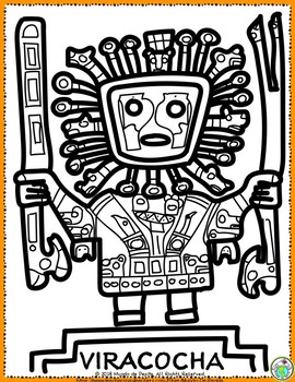 Inti raymi festival set of coloring pages peru ecuador by mundo de pepita