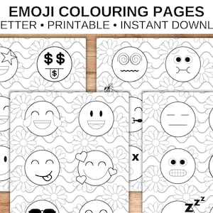 Emoji coloring pages