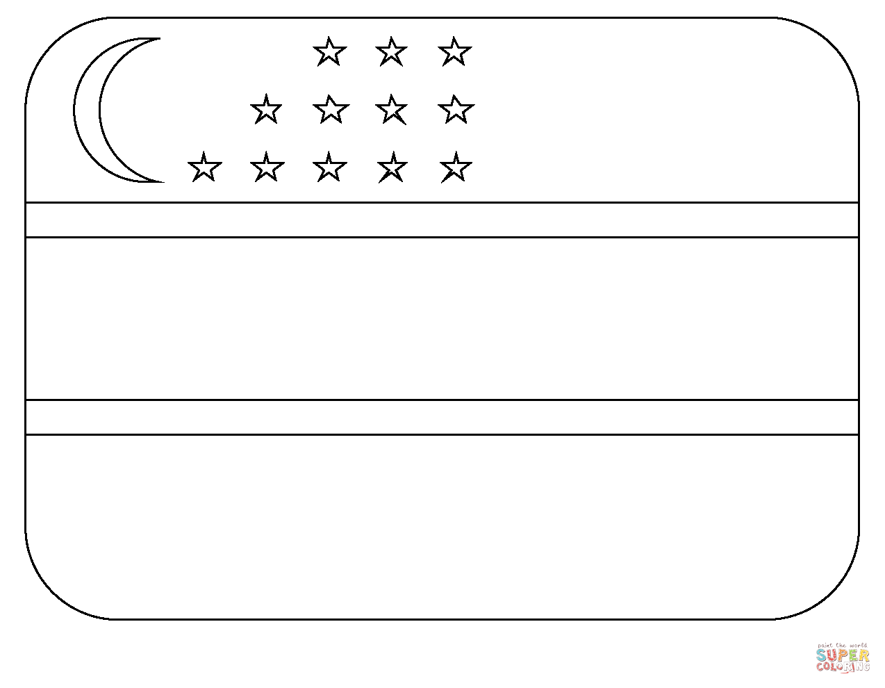 Flag of uzbekistan emoji coloring page free printable coloring pages