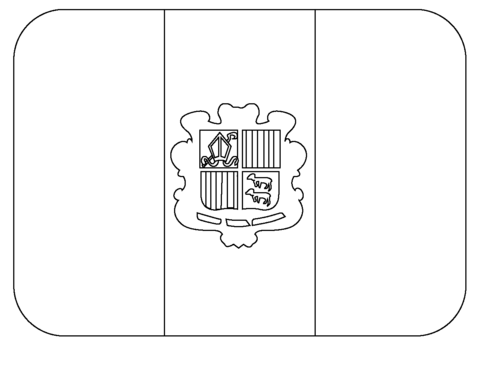 Flag of andorra emoji coloring page free printable coloring pages