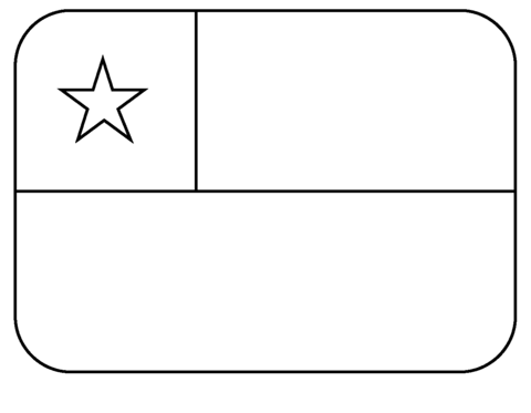 Flag of chile emoji coloring page free printable coloring pages