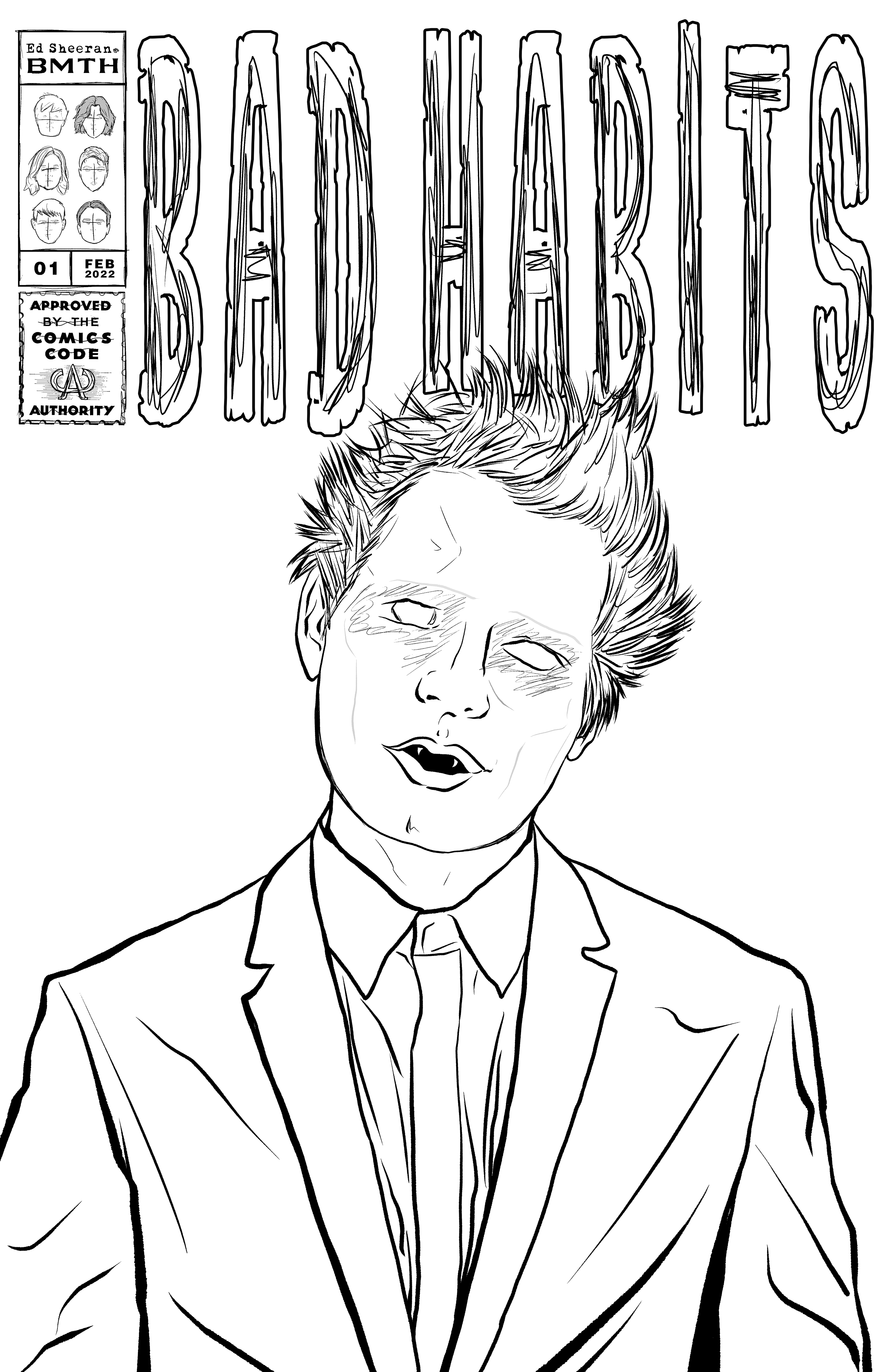 Bad habits musiccomic cover on