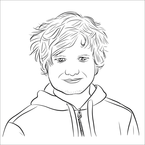 Ed sheeran coloring page free printable coloring pages