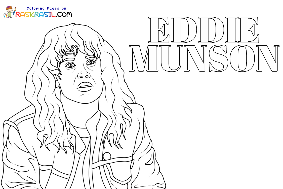 Eddie munson coloring pages