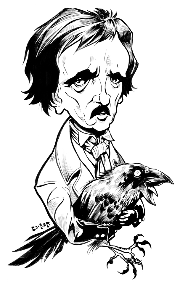 Edgar allan poe steve becker illustration