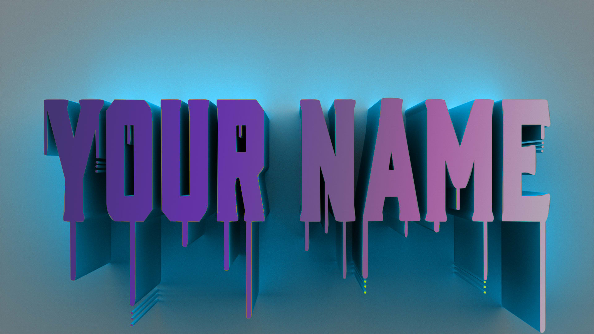 Create your logo name wallpaper by kryatic