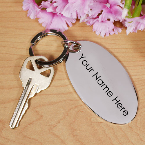 Write your name on beautiful key keychain