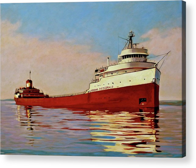 The edmund fitzgerald acrylic print by shanon playford