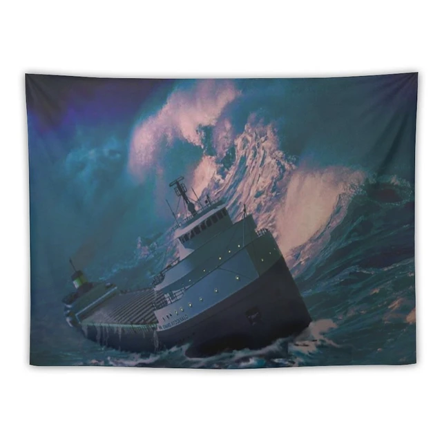 Edmund fitzgerald tapetry anime decor wall deco