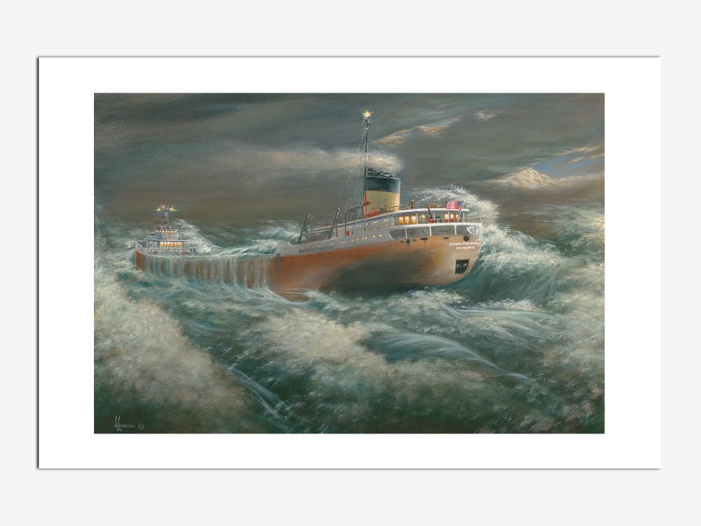 Edmund fitzgerald ship canvas art by anderson art