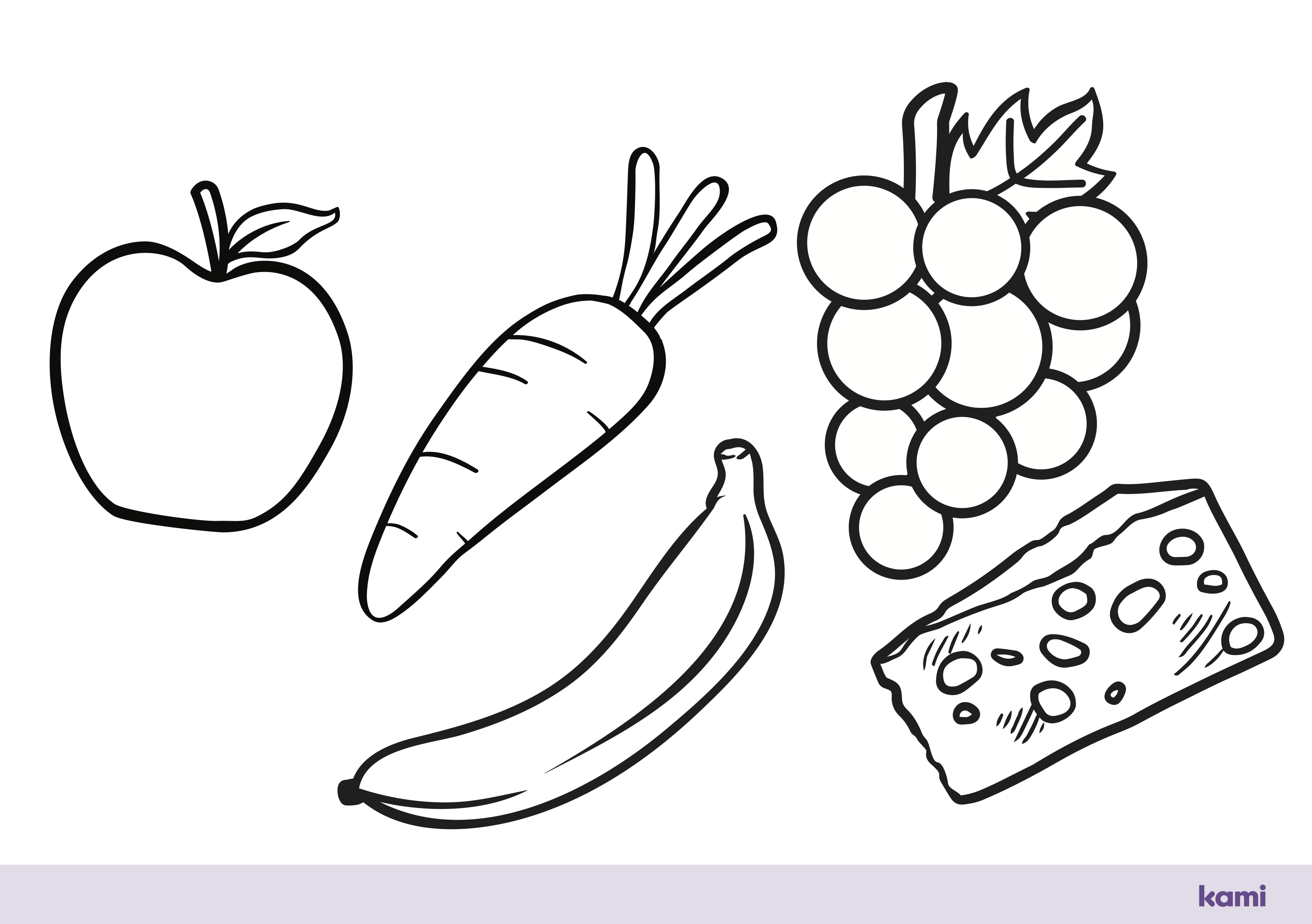 Coloring sheets for kindergarteners healthy food for teachers perfect for grades st nd k pre k other classroom resources kami library